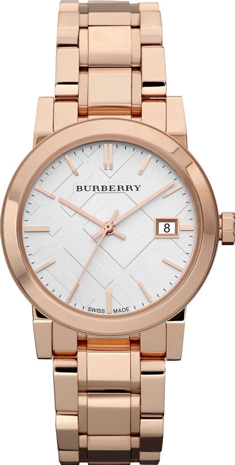 gold burberry watch ladies|burberry rose gold ladies watch.